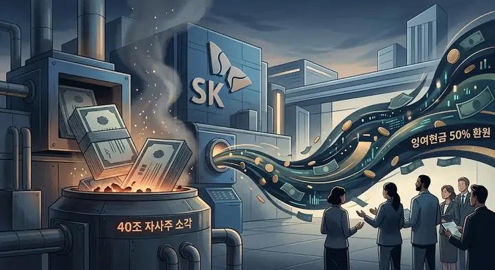 SK하이닉스, '40조 자사주 소각' 및 잉여현금 50% 환원 파격 승부수