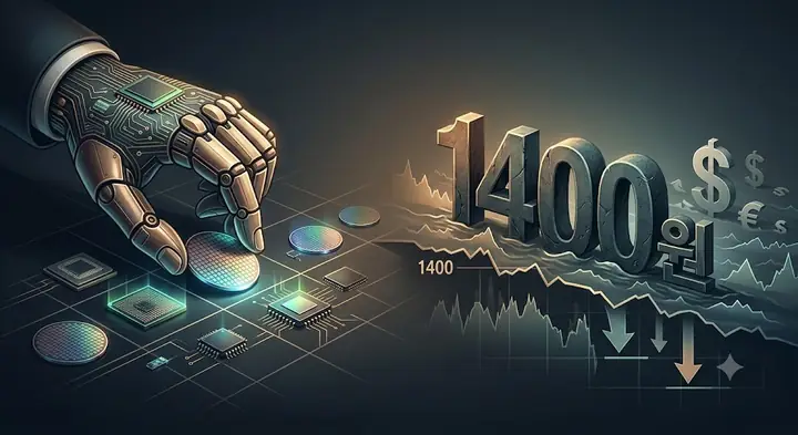 반도체 수출 호조에 힘입어 원·달러 환율 '1400원선' 하회