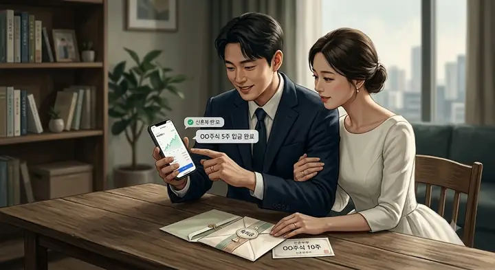 신혼부부 사이에서 폭발적 인기 끈 '주식 축의금' 이색 재테크