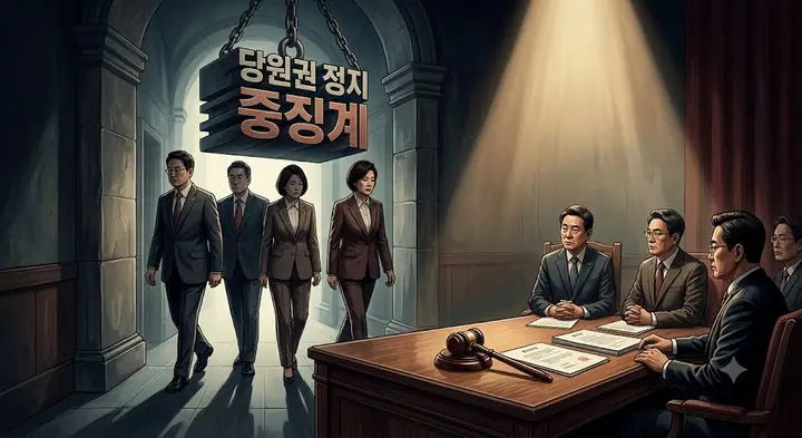 국민의힘 윤리위, 비당권파 현역 의원 4명에 '당원권 정지' 중징계 의결