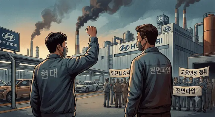 현대차 노조, 10년 만에 전면 파업 돌입…산업계 긴장 고조