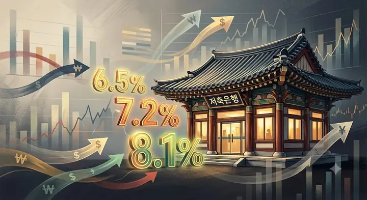 고금리 장기화에 저축은행 7% 예금 등장…증시 자금 이동 변수