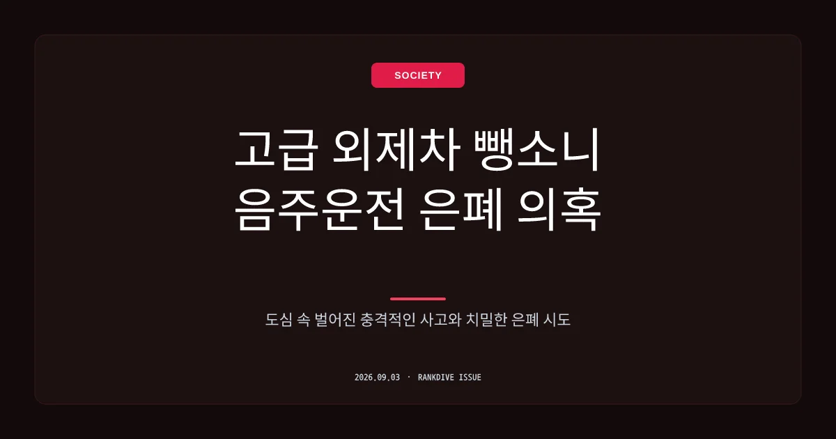 배우 이재룡의 음주 뺑소니 후 '술타기' 꼼수 적발