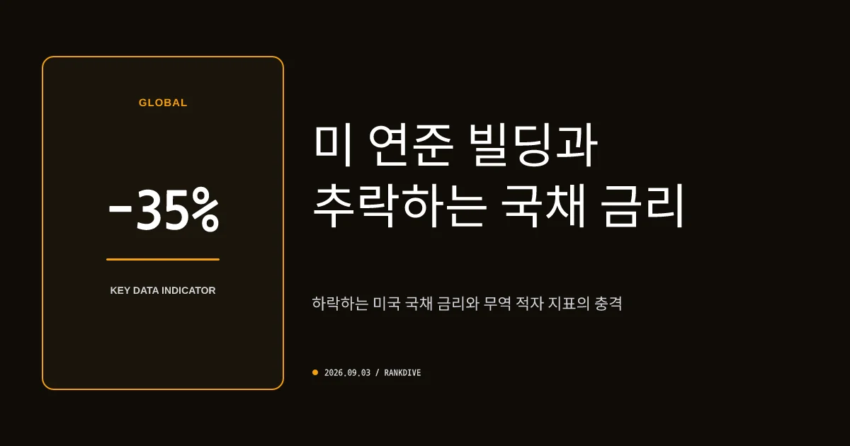 연준(Fed) 월러 이사 금리 동결 시사 및 美 국채금리·무역적자 지표 주시