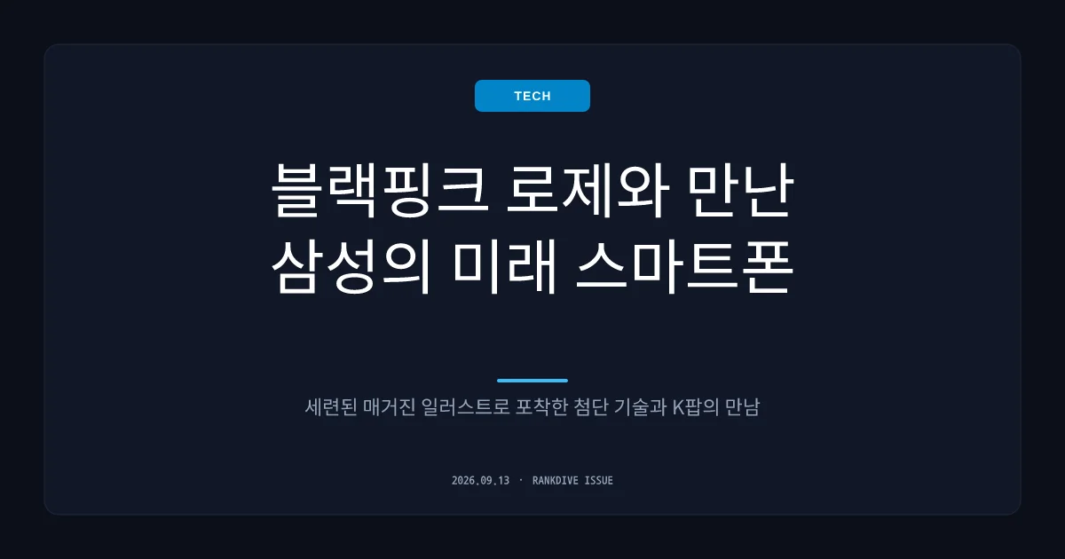 블랙핑크 로제 아이폰18 포착에 삼성전자의 유쾌한 도발