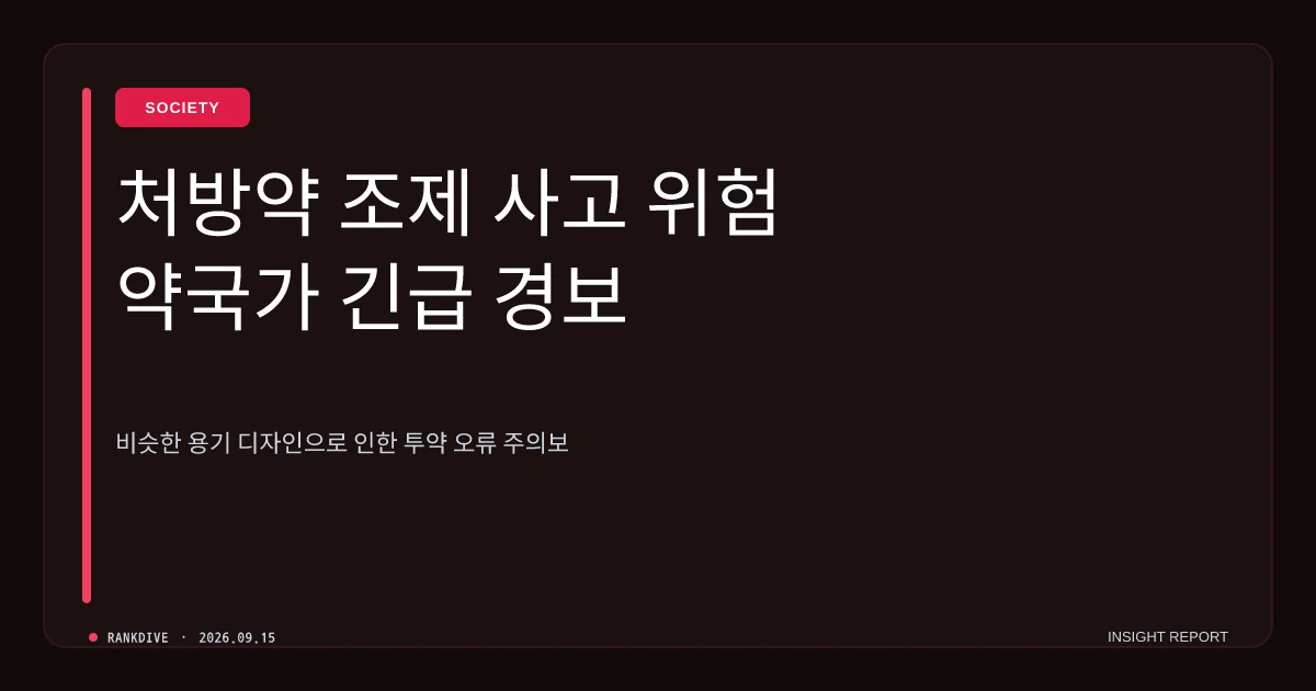 감기약 대신 '피임약' 잘못 조제해 초등학생 응급실행… 약국 과실 논란