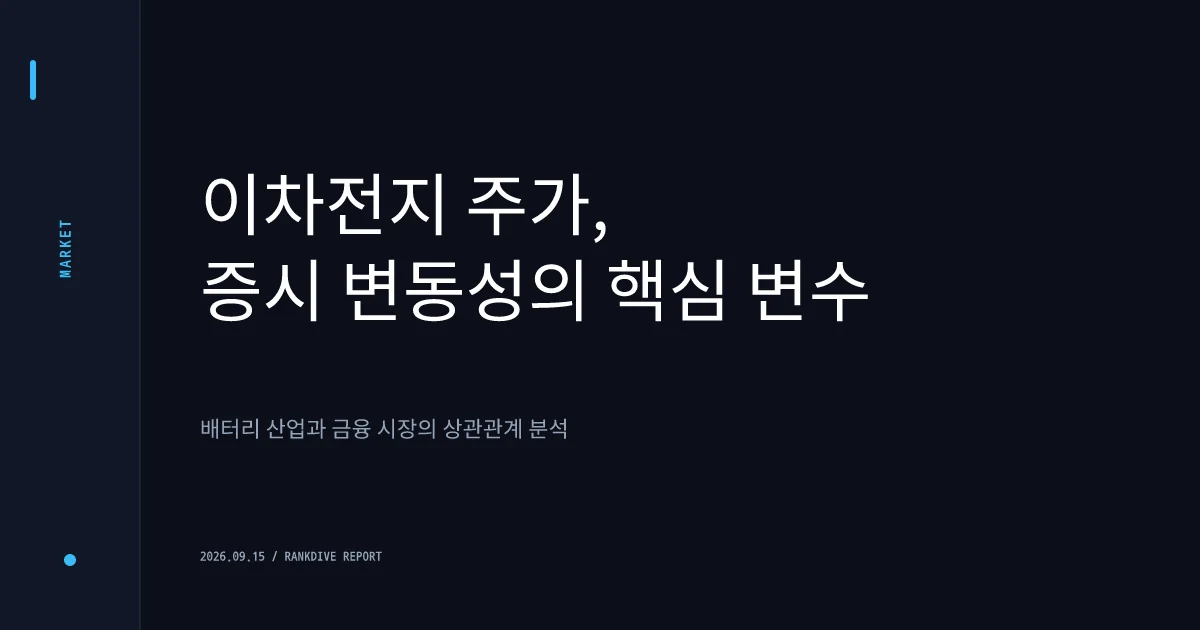 배터리 아저씨 등 관련주, 2차전지 반등 기대감 속 변동성 확대