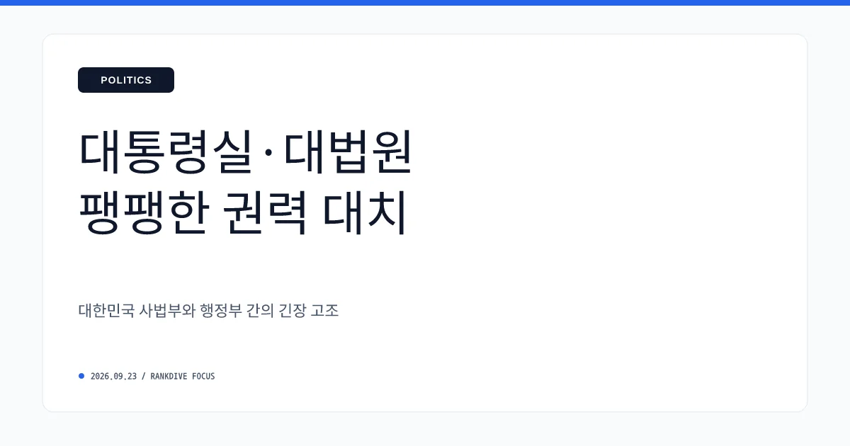 청와대-대법원 '재제청 갈등' 전면전… 여야 가세해 공방 지속