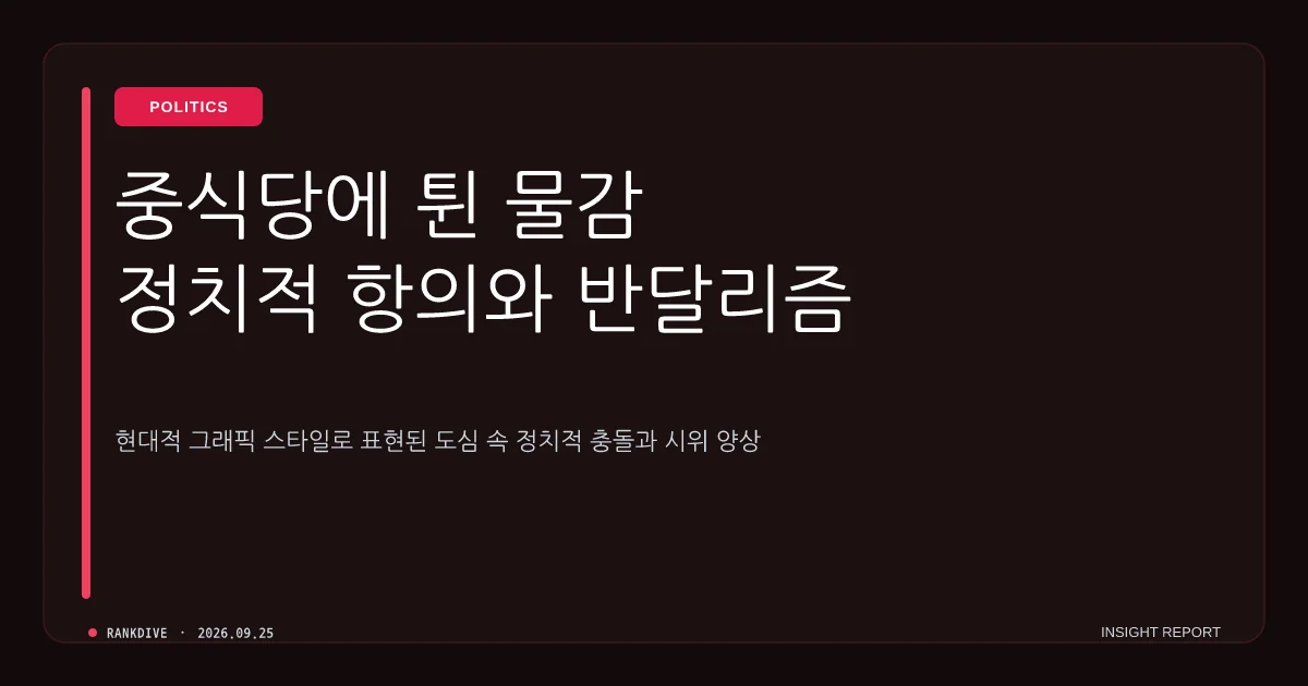 중국 지도자 이름 딴 중식당에 잇따른 '페인트 테러' 사건