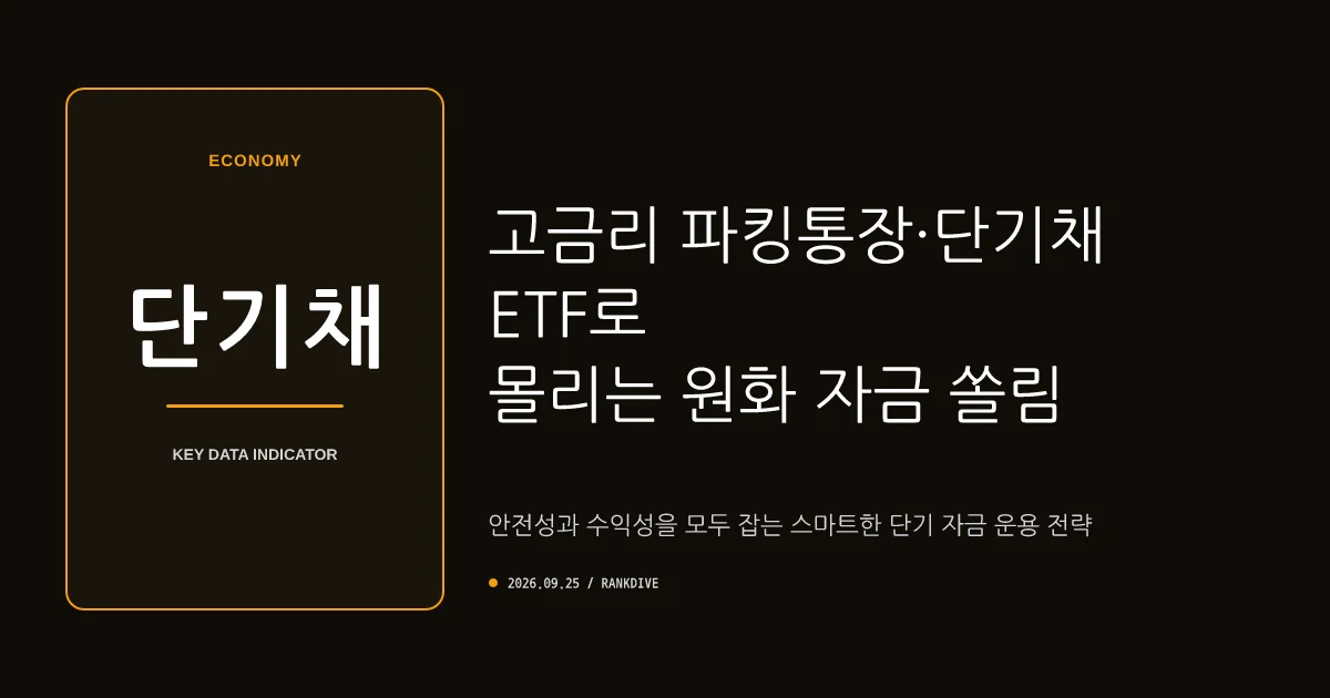 지속되는 고금리에 파킹통장·단기채 ETF로 뭉칫돈 유입