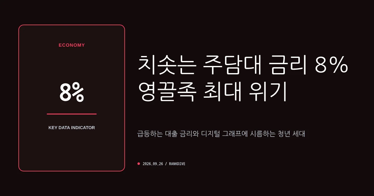 주담대 금리 '8% 시대' 현실화 우려…고정형 대출 5% 돌파에 빚투 영끌족 비상