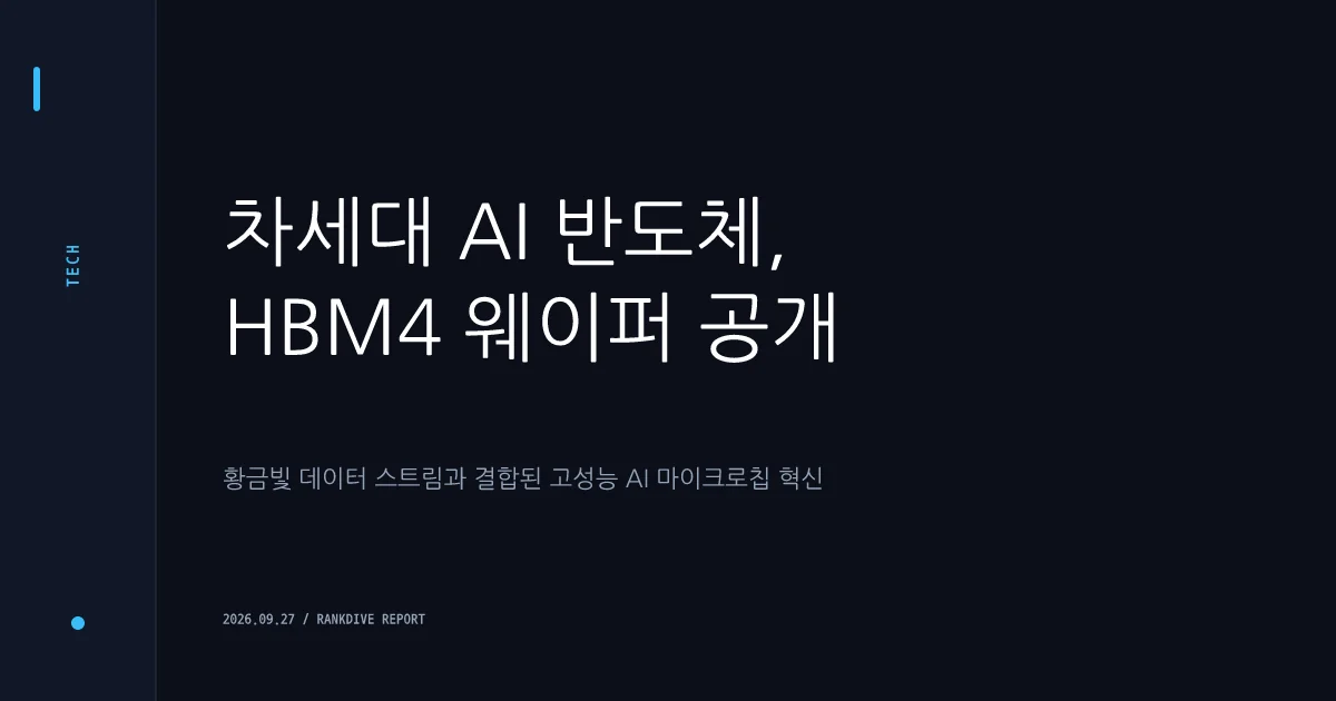 AI 반도체 1200조 시장 개막 속 HBM4 등 D램 공급 부족 장기화 전망