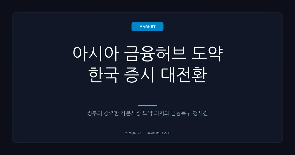 ‘코리아 프리미엄 위크’ 개막…정부, 아시아 최고 자본시장 도약 의지 천명