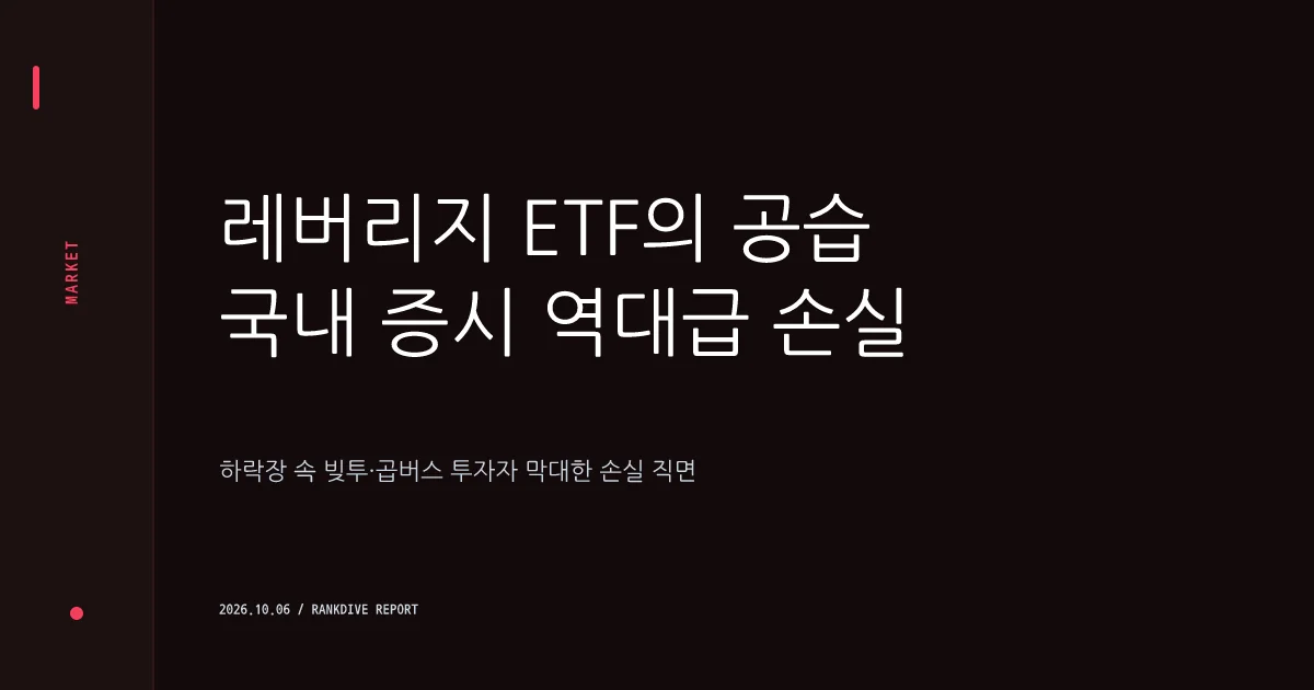 단일종목 레버리지 ETF 투자 열풍 속 2.3조 원 손실 발생 및 국감 도마 위