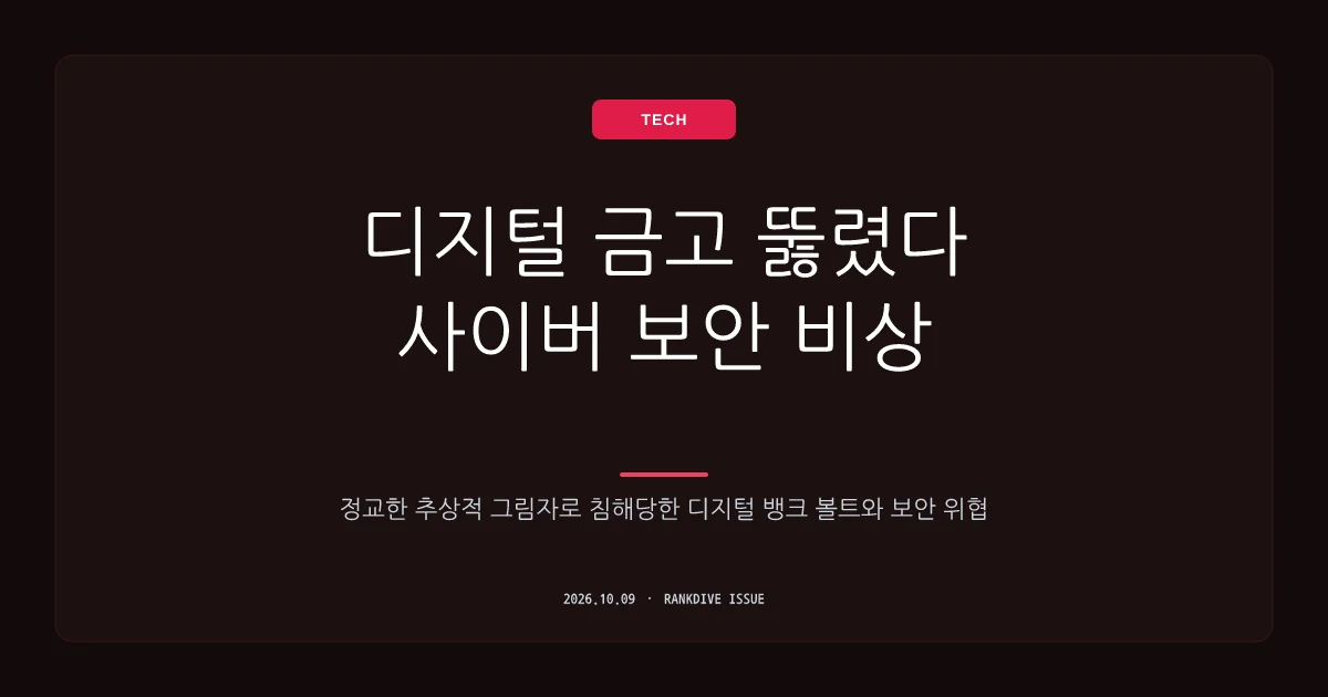 국내 금융권 연이은 해킹 사태 및 '공격자 미상' 추적 한계 노출
