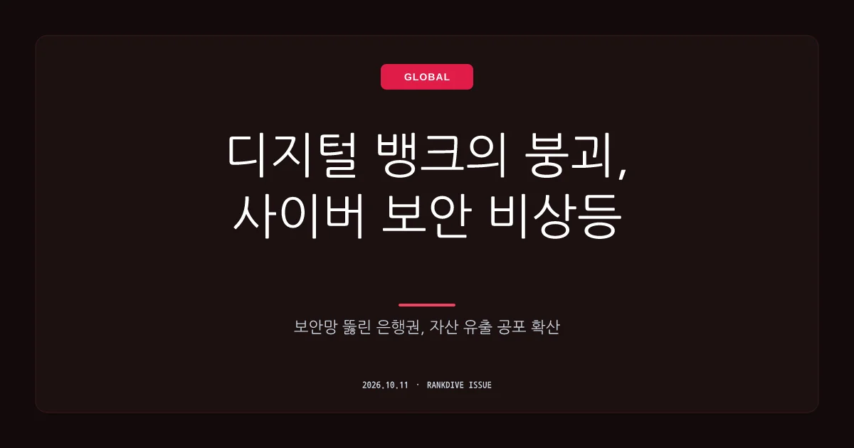 해킹 불안감 확산에 5대 시중은행 요구불예금서 20조 원 '썰물'